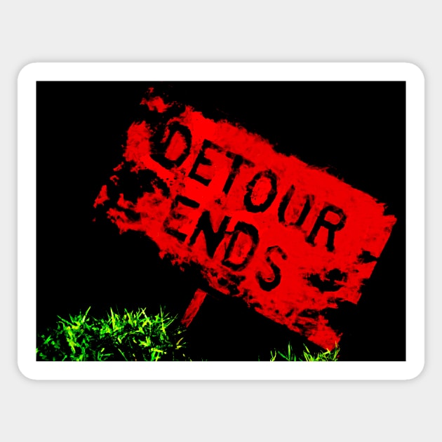 Detour Ends Sticker by PictureNZ